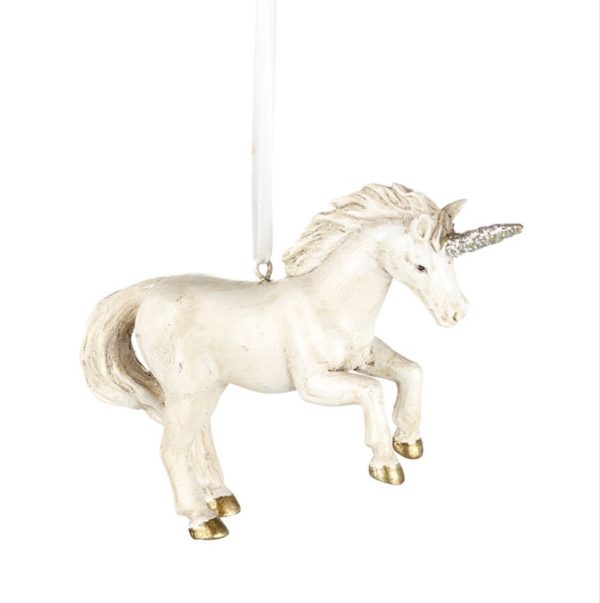 White unicorn figure